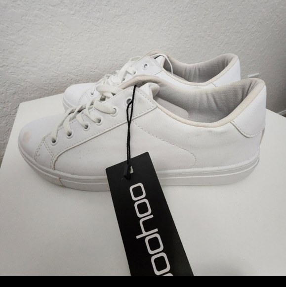 BooHoo White Women's Sneakers Shoes 👟 size US 9 EUR 7 NWT - Picture 7 of 7
